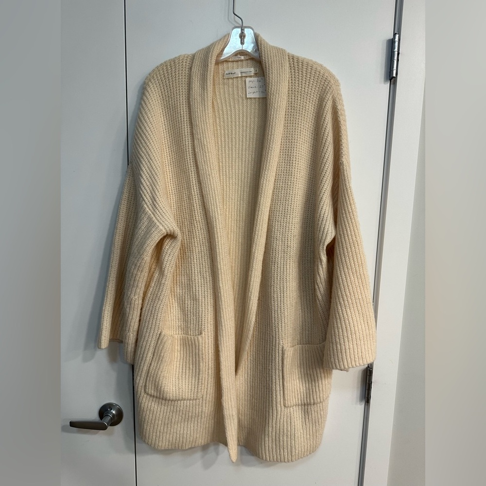 InWear Cozy Cream Open-Front Sweater